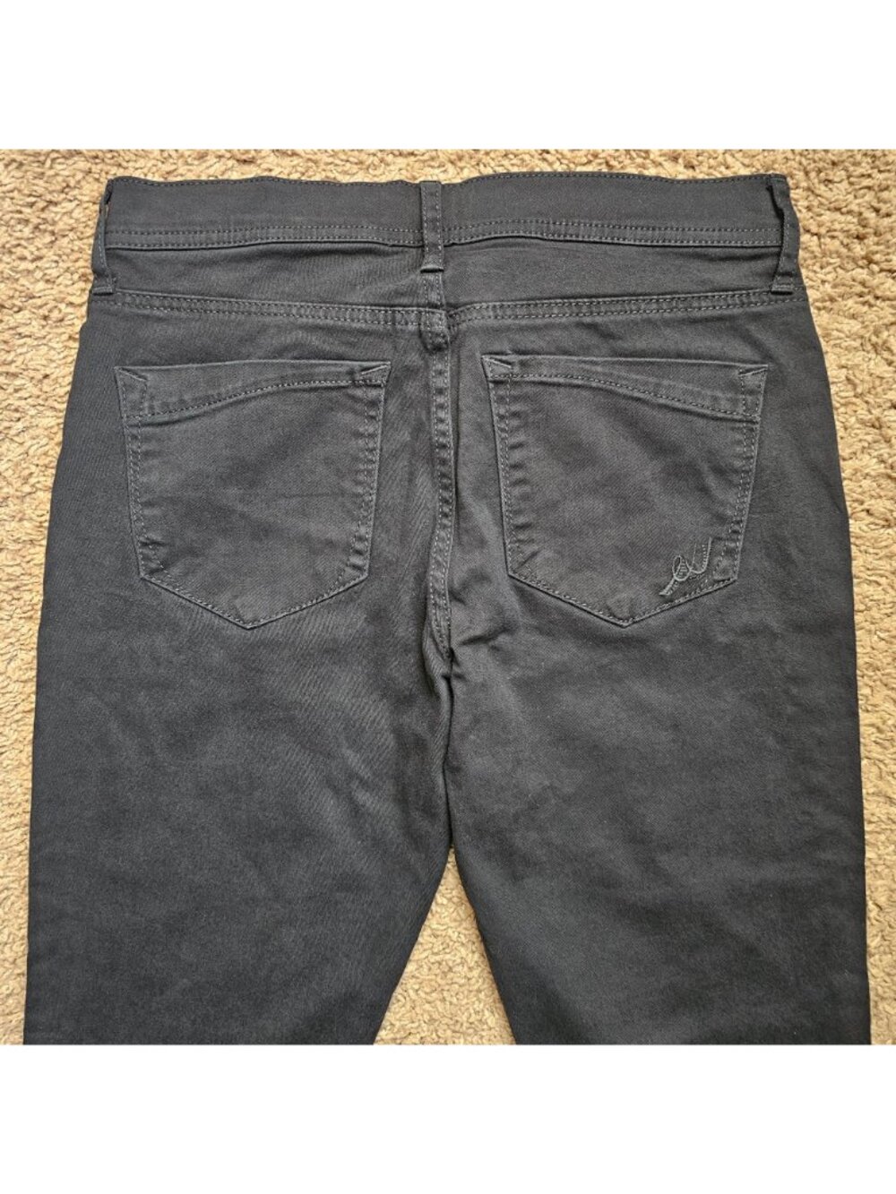NWT Express Jeans Womens 4 31x25 Black Crop Mid Rise Slim Fit Denim Stretch - Picture 5 of 10